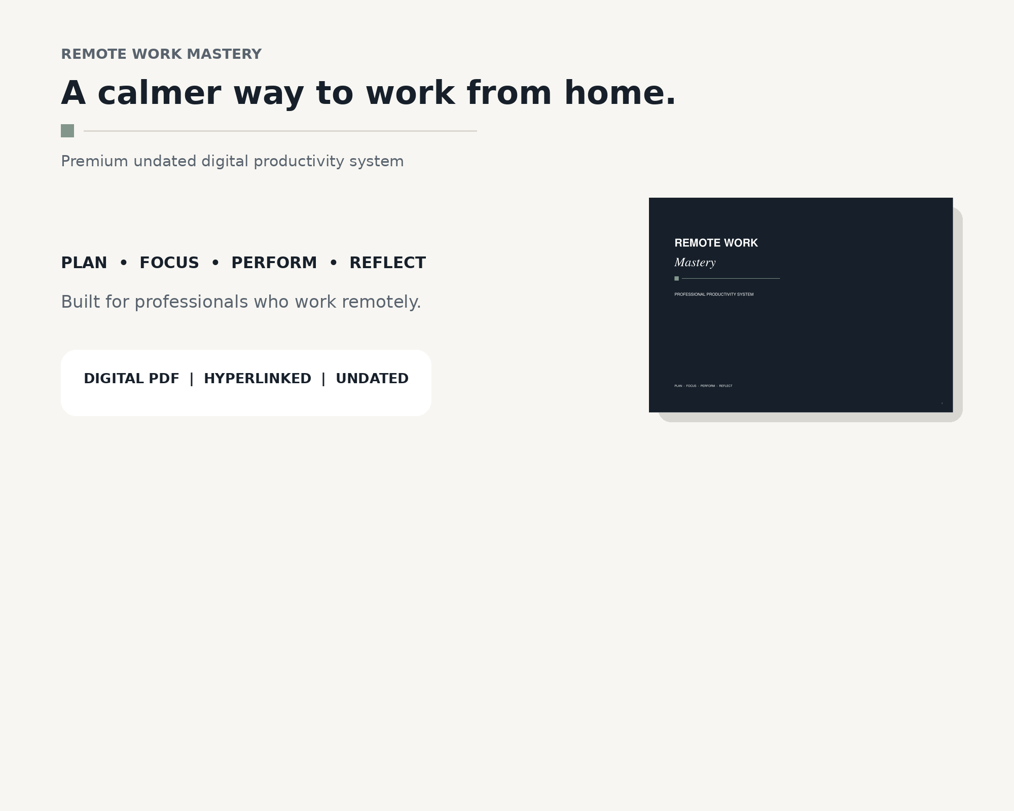 Remote Work Mastery: Your Ultimate Home Office Planner