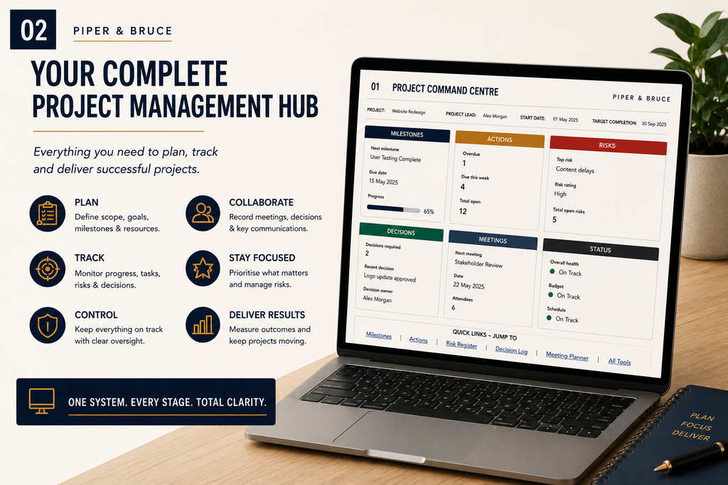 Project Command Centre: Interactive Project Management Planner