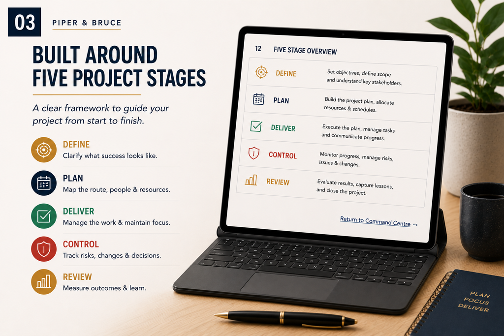 Project Command Centre: Interactive Project Management Planner