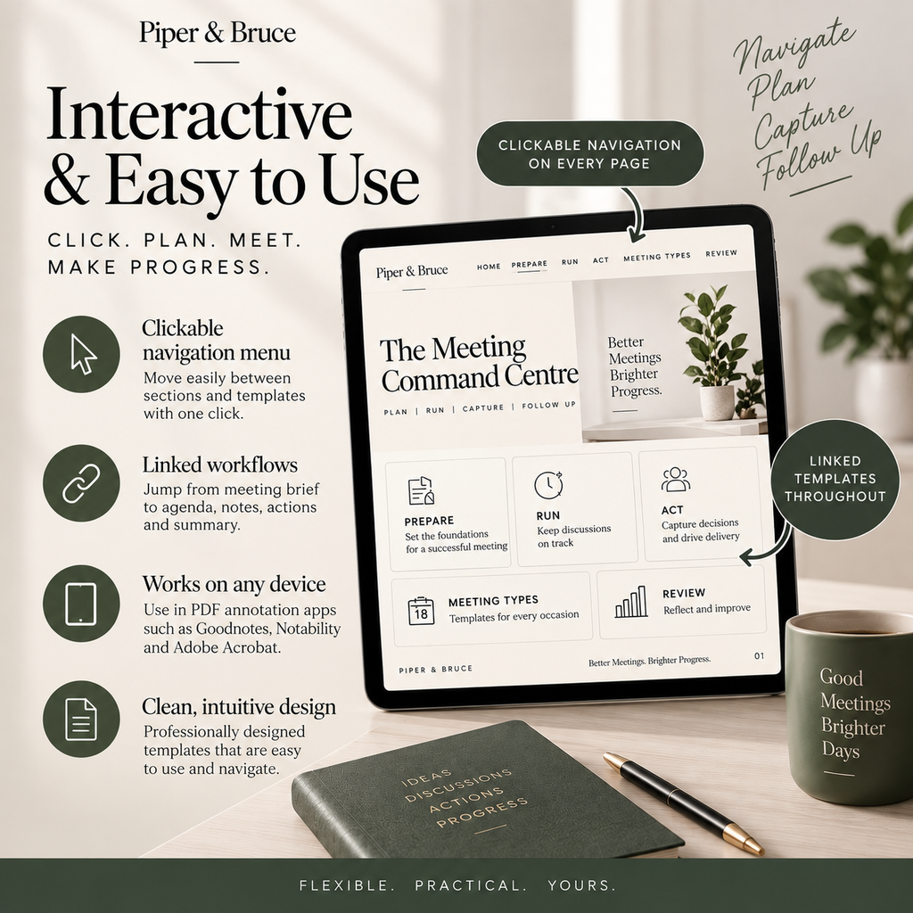The Meeting Command Centre: Interactive Meeting Planner