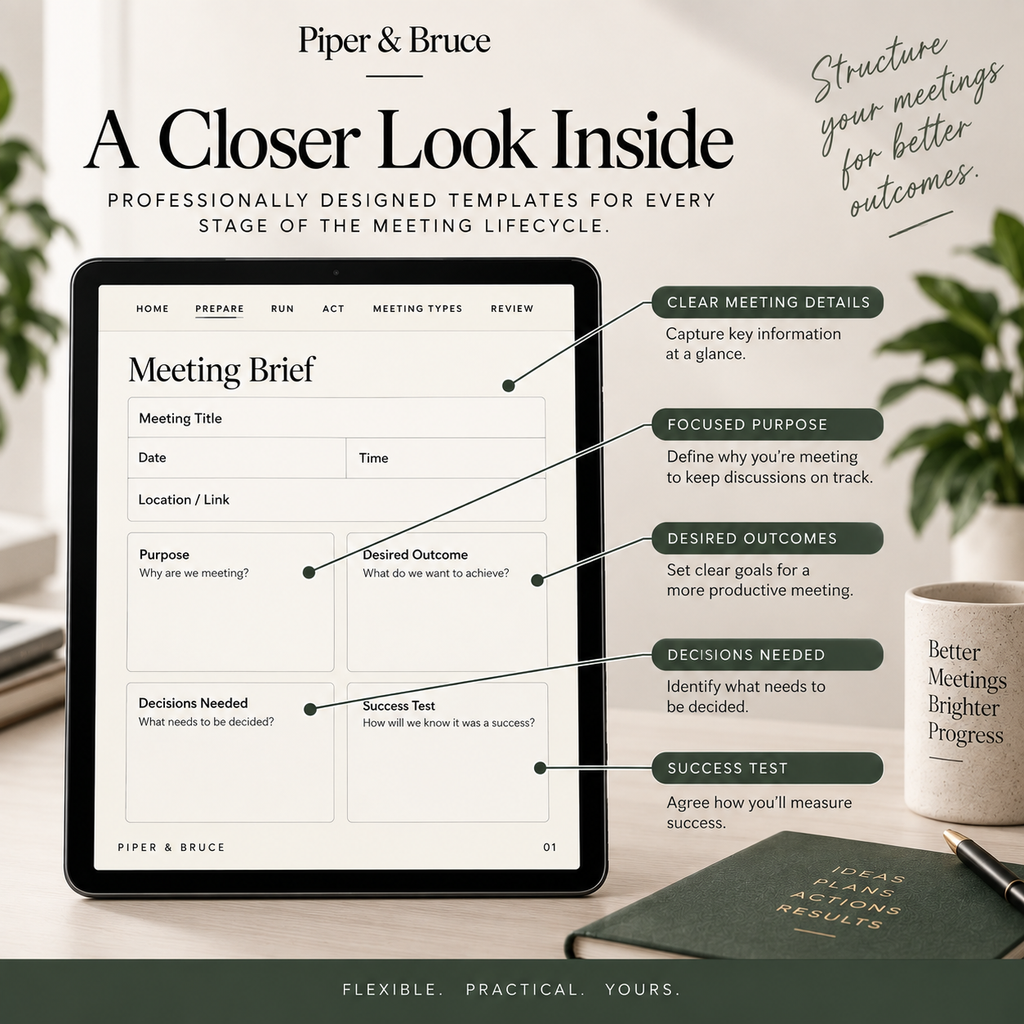 The Meeting Command Centre: Interactive Meeting Planner