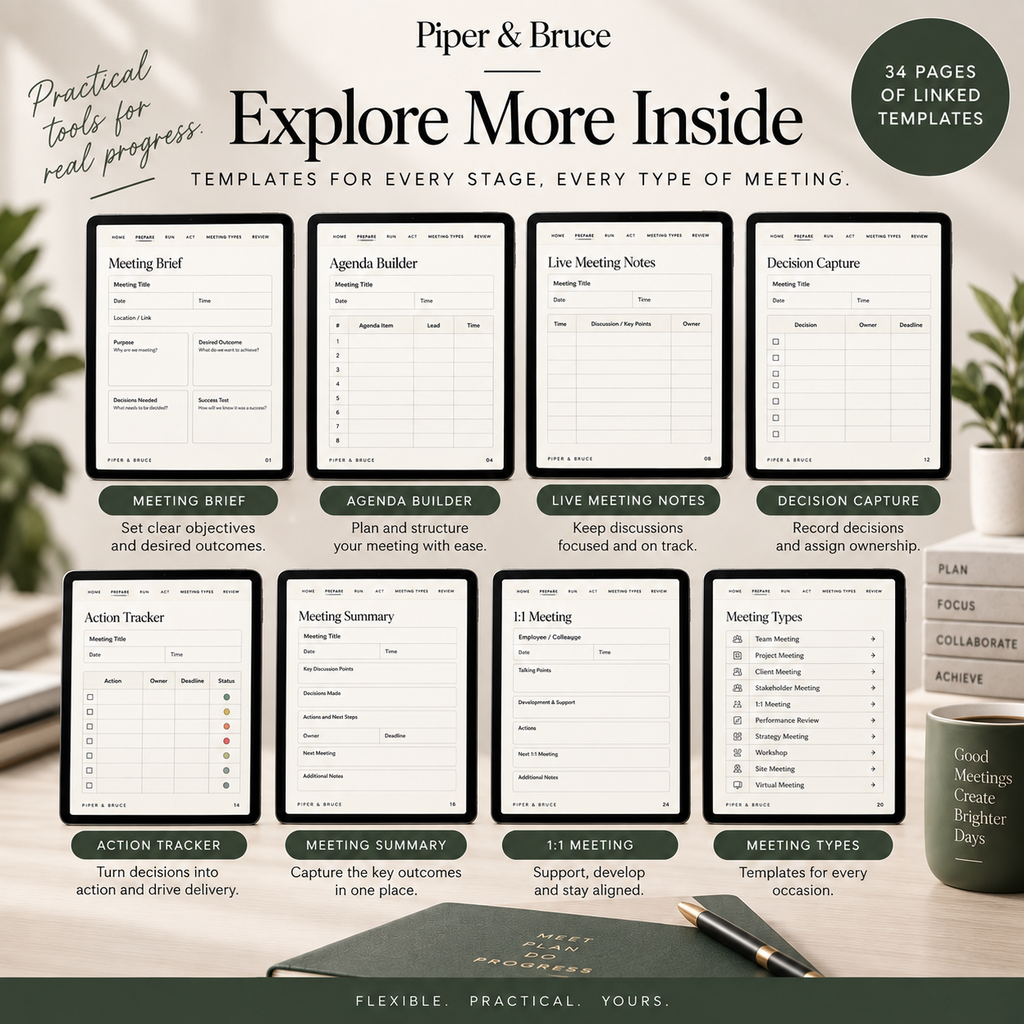 The Meeting Command Centre: Interactive Meeting Planner