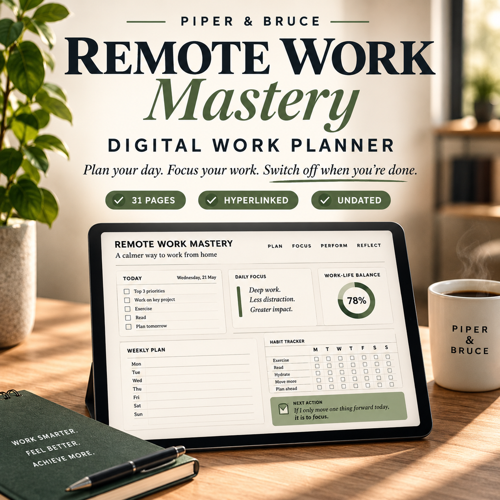 Remote Work Mastery: Your Ultimate Home Office Planner